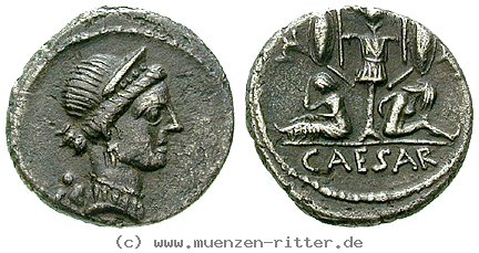 Klicken Sie auf das Bild um es auf Ihrem Rechner zu speichern caius-iulius-caesar-denar/23493.jpg