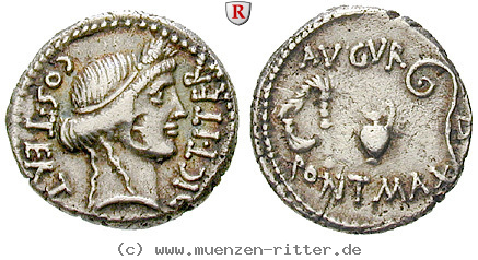 Klicken Sie auf das Bild um es auf Ihrem Rechner zu speichern caius-iulius-caesar-denar/25843.jpg