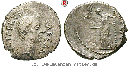 Klicken Sie auf das Bild um es auf Ihrem Rechner zu speichern caius-iulius-caesar-denar/31213.jpg