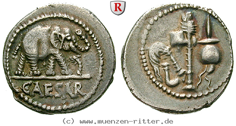 Klicken Sie auf das Bild um es auf Ihrem Rechner zu speichern caius-iulius-caesar-denar/31451.jpg