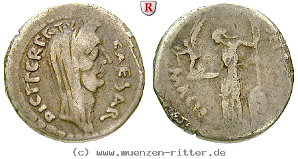 Klicken Sie auf das Bild um es auf Ihrem Rechner zu speichern caius-iulius-caesar-denar/46528.jpg