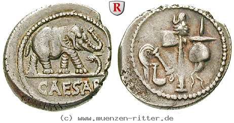 Klicken Sie auf das Bild um es auf Ihrem Rechner zu speichern caius-iulius-caesar-denar/48862.jpg