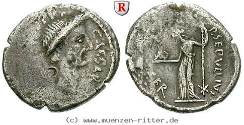 Klicken Sie auf das Bild um es auf Ihrem Rechner zu speichern caius-iulius-caesar-denar/65482.jpg