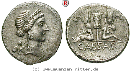 Klicken Sie auf das Bild um es auf Ihrem Rechner zu speichern caius-iulius-caesar-denar/66040.jpg