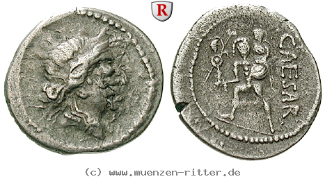 Klicken Sie auf das Bild um es auf Ihrem Rechner zu speichern caius-iulius-caesar-denar/66798.jpg
