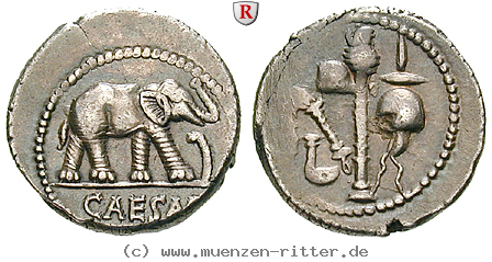 Klicken Sie auf das Bild um es auf Ihrem Rechner zu speichern caius-iulius-caesar-denar/74553.jpg