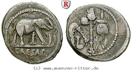 Klicken Sie auf das Bild um es auf Ihrem Rechner zu speichern caius-iulius-caesar-denar/75345.jpg