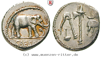 Klicken Sie auf das Bild um es auf Ihrem Rechner zu speichern caius-iulius-caesar-denar/75388.jpg
