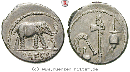 Klicken Sie auf das Bild um es auf Ihrem Rechner zu speichern caius-iulius-caesar-denar/76524.jpg