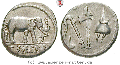 Klicken Sie auf das Bild um es auf Ihrem Rechner zu speichern caius-iulius-caesar-denar/77386.jpg