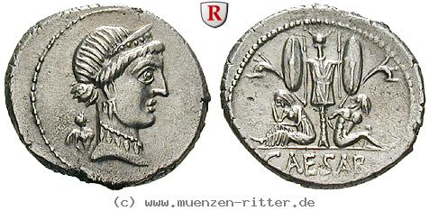Klicken Sie auf das Bild um es auf Ihrem Rechner zu speichern caius-iulius-caesar-denar/82602.jpg