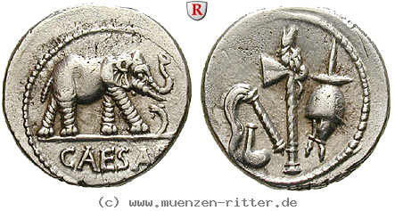 Klicken Sie auf das Bild um es auf Ihrem Rechner zu speichern caius-iulius-caesar-denar/86410.jpg