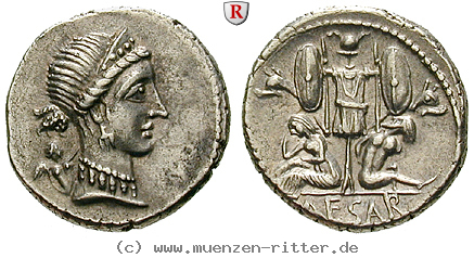 Klicken Sie auf das Bild um es auf Ihrem Rechner zu speichern caius-iulius-caesar-denar/91825.jpg