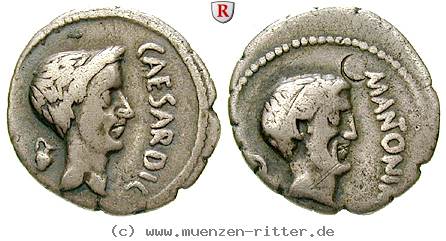 Klicken Sie auf das Bild um es auf Ihrem Rechner zu speichern caius-iulius-caesar-und-marcus-antonius-denar/51879.jpg