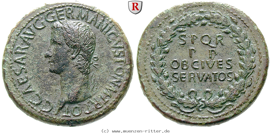 Klicken Sie auf das Bild um es auf Ihrem Rechner zu speichern caligula-sesterz/39909.jpg
