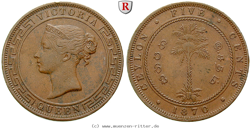 Klicken Sie auf das Bild um es auf Ihrem Rechner zu speichern ceylon-victoria-5-cents/73793.jpg
