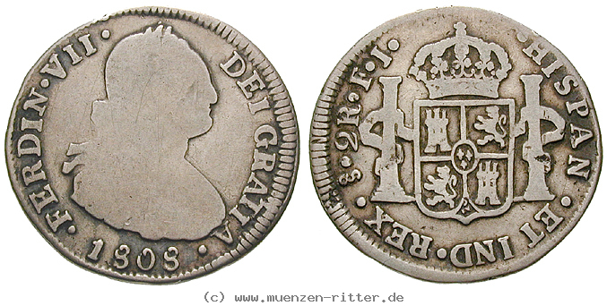Klicken Sie auf das Bild um es auf Ihrem Rechner zu speichern chile-ferdinand-vii-2-reales/13283.jpg