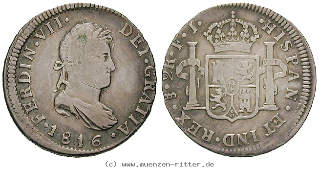 Klicken Sie auf das Bild um es auf Ihrem Rechner zu speichern chile-ferdinand-vii-2-reales/13284.jpg