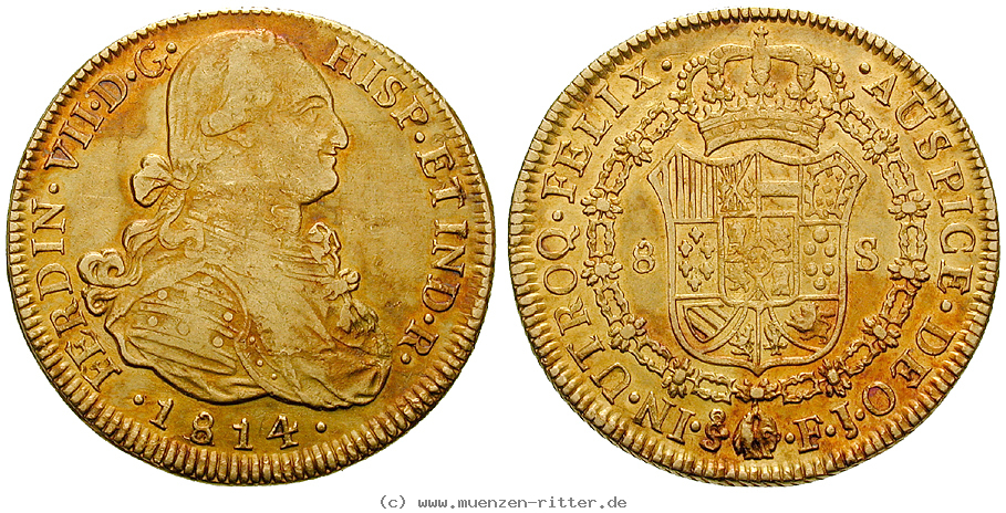 Klicken Sie auf das Bild um es auf Ihrem Rechner zu speichern chile-ferdinand-vii-8-escudos/42361.jpg