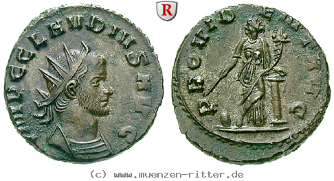 Klicken Sie auf das Bild um es auf Ihrem Rechner zu speichern claudius-ii-gothicus-antoninian/31804.jpg