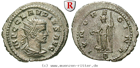 Klicken Sie auf das Bild um es auf Ihrem Rechner zu speichern claudius-ii-gothicus-antoninian/94542.jpg