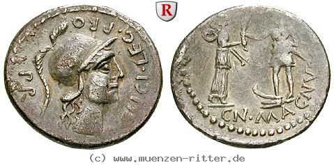Klicken Sie auf das Bild um es auf Ihrem Rechner zu speichern cn-pompeius-magnus-und-m-poblicius-denar/55630a.jpg