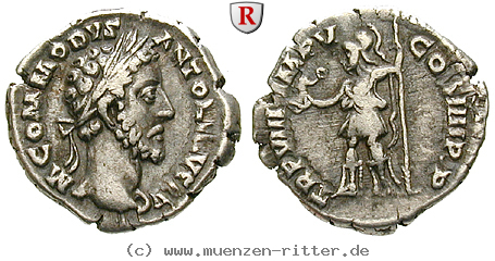 Klicken Sie auf das Bild um es auf Ihrem Rechner zu speichern commodus-denar/35185.jpg