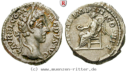 Klicken Sie auf das Bild um es auf Ihrem Rechner zu speichern commodus-denar/43287.jpg