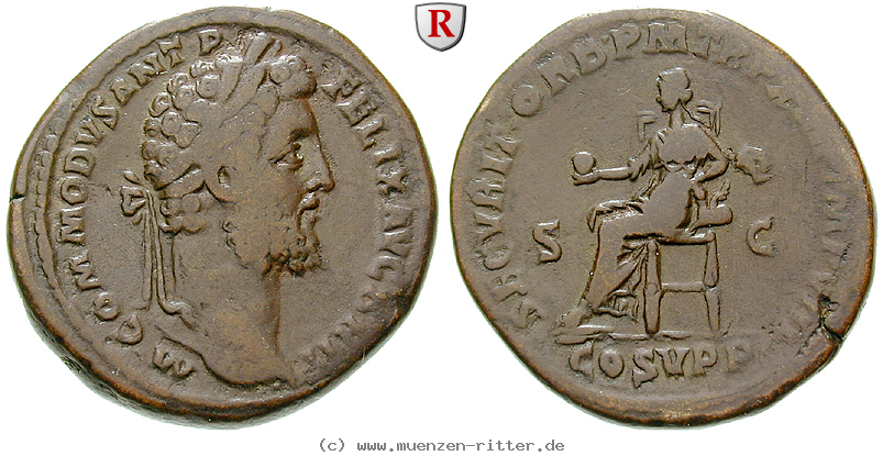 Klicken Sie auf das Bild um es auf Ihrem Rechner zu speichern commodus-sesterz/49012.jpg