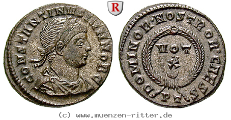 Klicken Sie auf das Bild um es auf Ihrem Rechner zu speichern constantinus-ii--caesar-follis/90927.jpg