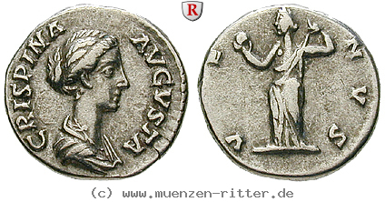 Klicken Sie auf das Bild um es auf Ihrem Rechner zu speichern crispina-frau-des-commodus-denar/103798.jpg