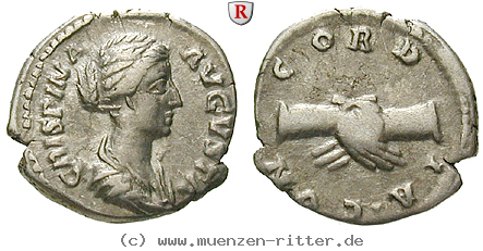 Klicken Sie auf das Bild um es auf Ihrem Rechner zu speichern crispina-frau-des-commodus-denar/32131.jpg