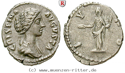 Klicken Sie auf das Bild um es auf Ihrem Rechner zu speichern crispina-frau-des-commodus-denar/43296.jpg
