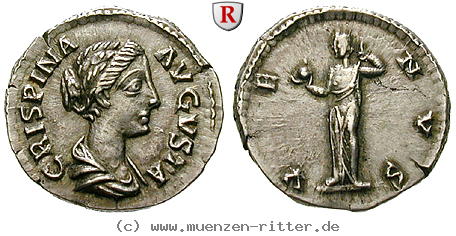 Klicken Sie auf das Bild um es auf Ihrem Rechner zu speichern crispina-frau-des-commodus-denar/94494.jpg