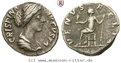 Klicken Sie auf das Bild um es auf Ihrem Rechner zu speichern crispina-frau-des-commodus-denar/94521.jpg