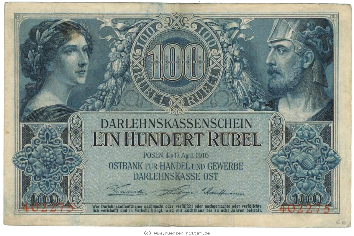 Klicken Sie auf das Bild um es auf Ihrem Rechner zu speichern darlehnskasse-ost-posen-100-rubel/10863.jpg