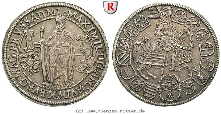 Klicken Sie auf das Bild um es auf Ihrem Rechner zu speichern deutscher-orden-maximilian-von-oesterreich-1-4-taler/80566.jpg