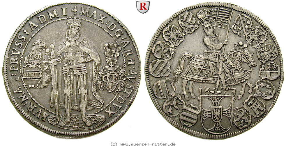 Klicken Sie auf das Bild um es auf Ihrem Rechner zu speichern deutscher-orden-maximilian-von-oesterreich-taler/46897.jpg