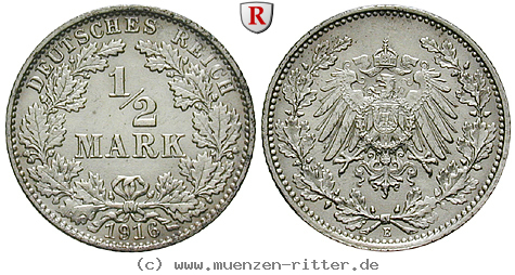 Klicken Sie auf das Bild um es auf Ihrem Rechner zu speichern deutsches-kaiserreich-1-2-mark/85270.jpg