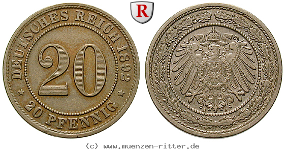 Klicken Sie auf das Bild um es auf Ihrem Rechner zu speichern deutsches-kaiserreich-20-pfennig/102859.jpg