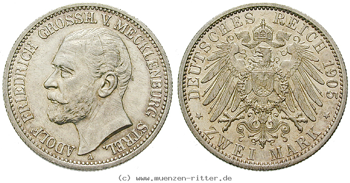 Klicken Sie auf das Bild um es auf Ihrem Rechner zu speichern deutsches-kaiserreich-adolf-friedrich-v-2-mark/43183.jpg