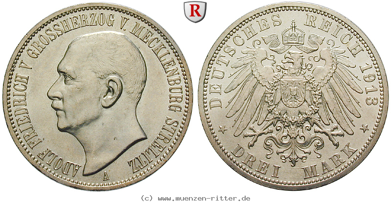 Klicken Sie auf das Bild um es auf Ihrem Rechner zu speichern deutsches-kaiserreich-adolf-friedrich-v-3-mark/88019.jpg