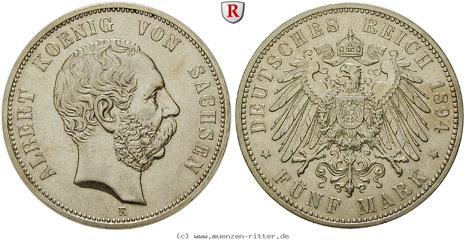 Klicken Sie auf das Bild um es auf Ihrem Rechner zu speichern deutsches-kaiserreich-albert-5-mark/58680.jpg