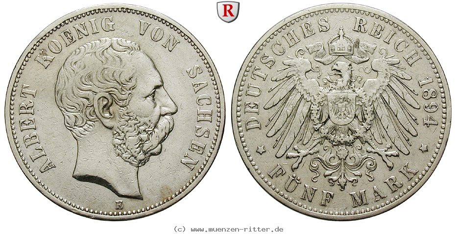Klicken Sie auf das Bild um es auf Ihrem Rechner zu speichern deutsches-kaiserreich-albert-5-mark/61218.jpg