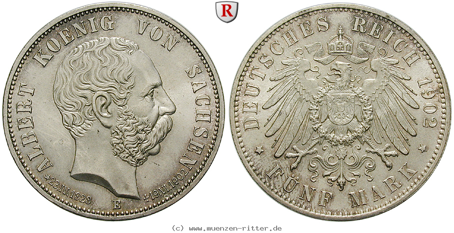 Klicken Sie auf das Bild um es auf Ihrem Rechner zu speichern deutsches-kaiserreich-albert-5-mark/65963.jpg