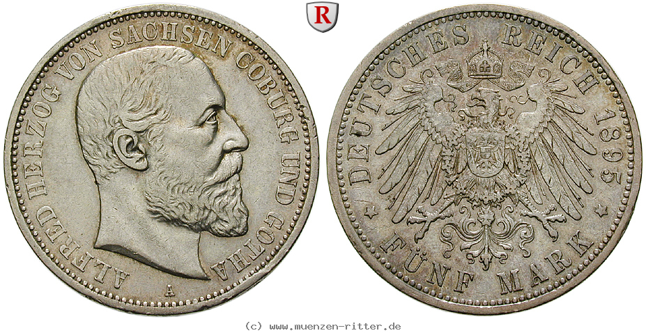 Klicken Sie auf das Bild um es auf Ihrem Rechner zu speichern deutsches-kaiserreich-alfred-5-mark/90543.jpg