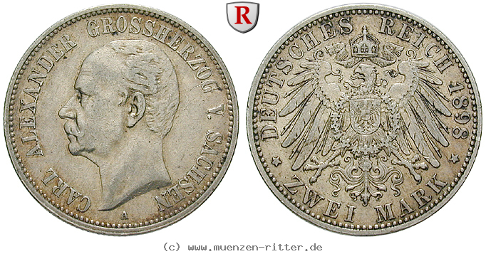 deutsches-kaiserreich-carl-alexander-2-mark/71158.jpg