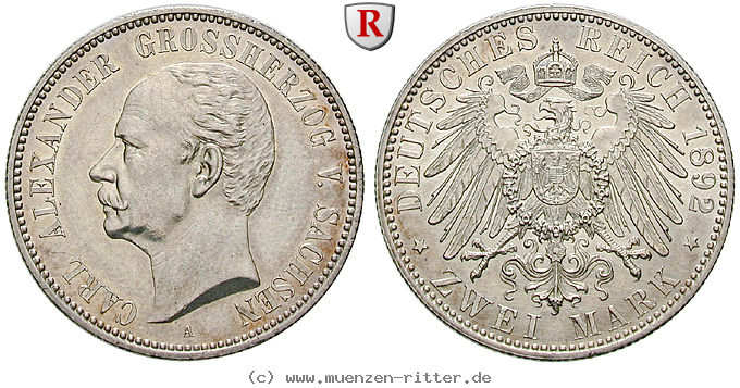 Klicken Sie auf das Bild um es auf Ihrem Rechner zu speichern deutsches-kaiserreich-carl-alexander-2-mark/ejae7713.jpg