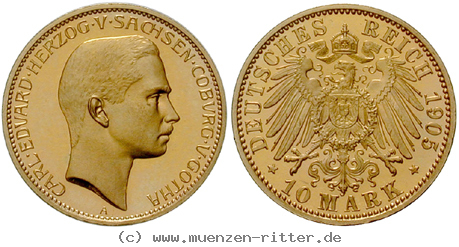 Klicken Sie auf das Bild um es auf Ihrem Rechner zu speichern deutsches-kaiserreich-carl-eduard-10-mark/ejae10558.jpg