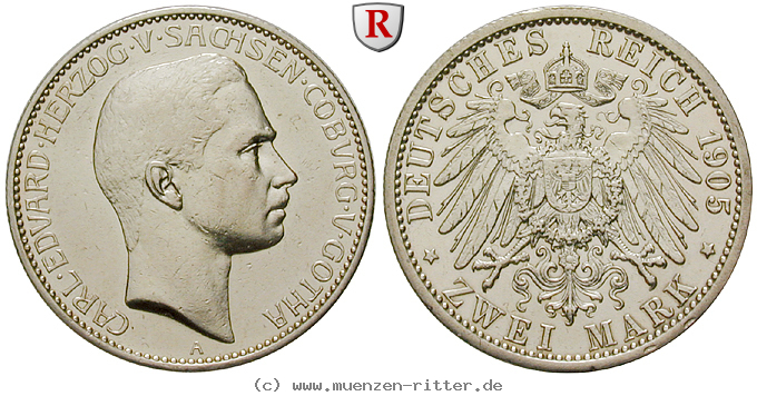 Klicken Sie auf das Bild um es auf Ihrem Rechner zu speichern deutsches-kaiserreich-carl-eduard-2-mark/53392.jpg